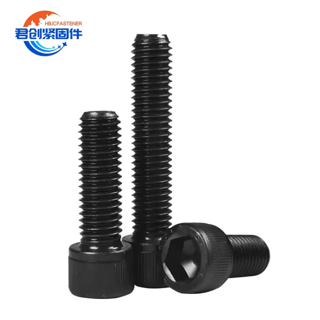 Fastening 12.9 Thread ISO Metric Inch Plain Zinc Black Stainless Steel DIN912 Hexagon Socket Head Cap Hexagon Socket Head Cap
