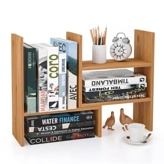 Bamboo Desk Organizer Bamboo book stand