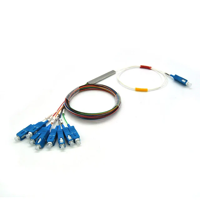 Стальная трубка SC/APC 1x2,1x4, 1x8,1x16, 1x32, 1x64 волоконно-оптический ПЛК-сплиттер