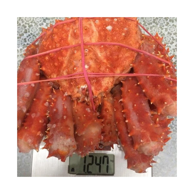 Natural Health Food Frozen Seafoods Shelf Life 12 Months Red Blue Brown Swimming Quality King Crab Legs For Sale