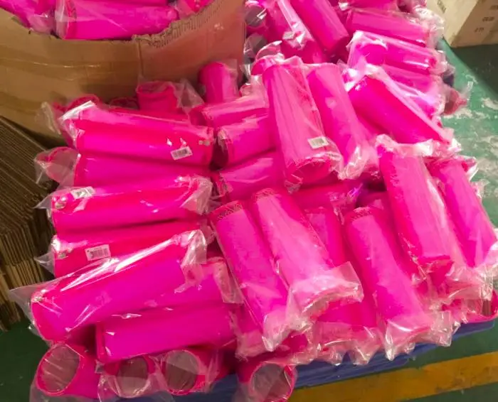 Colorful PVC Pencil Case Transparent PVC Pencil Bag Cases Cosmetic Bags Fluorescent