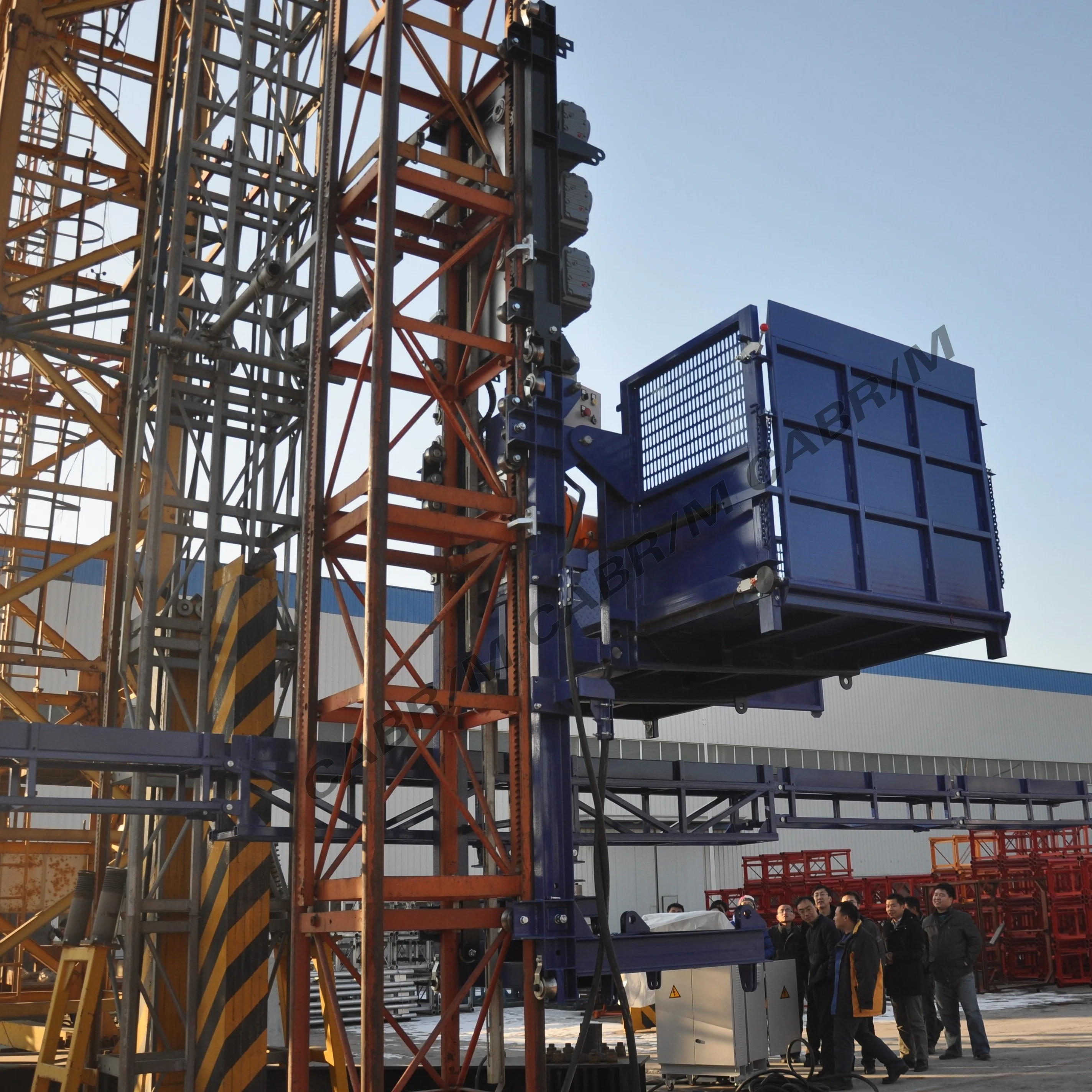 Multifunctional material hoist supplier with platform to transport rebar