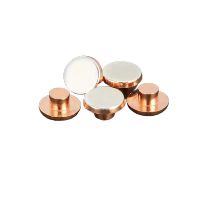 Wholesale Bi-metal Alloy Sliver Gold Electrical Bimetal Contact Rivet Custom Manufacturer