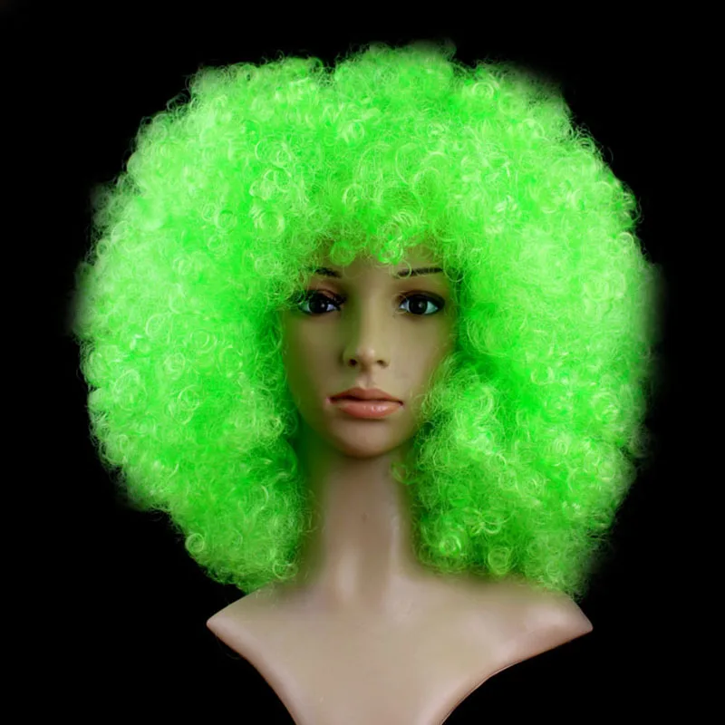 High Fibre Synthetic Wigs Color Short Red Pink Wig Curly Brown Hair Wigs For Party