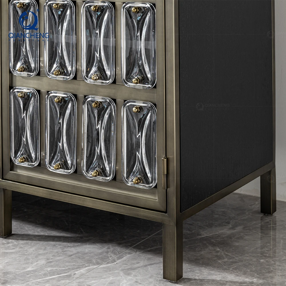 customization bedroom chest of drawers dining room furniture kitchen black solid wood cupboard buffet sideboard cabinet luxury