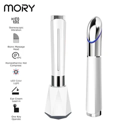 Mory beauty machine eye massager electrical hot and cold rechargeable multifunction eye massager electric wireless with led