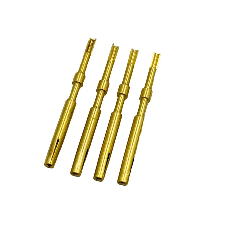 Контактные контактные штифты разъема 1,0 мм, прямые продажи с завода, твердая игла с внутренним диаметром, латунь
