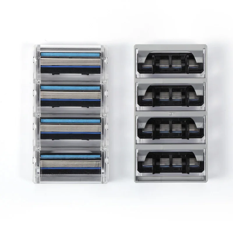 Синие бритвенные картриджи для бритвы команды 5 + 1 лезвия из нержавеющей стали мужчин