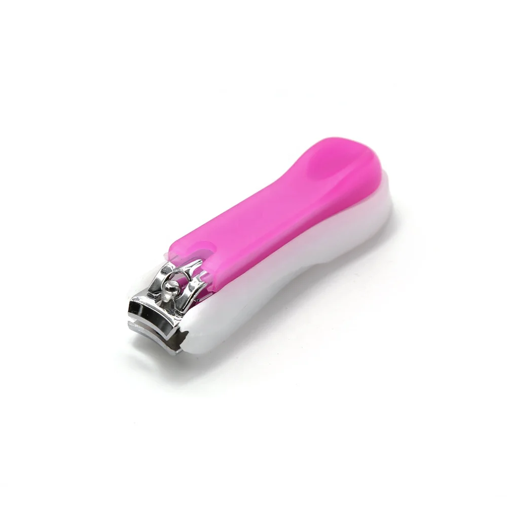 Factory supply hight quality stainless steel plastic handle anti-slip nail clipper