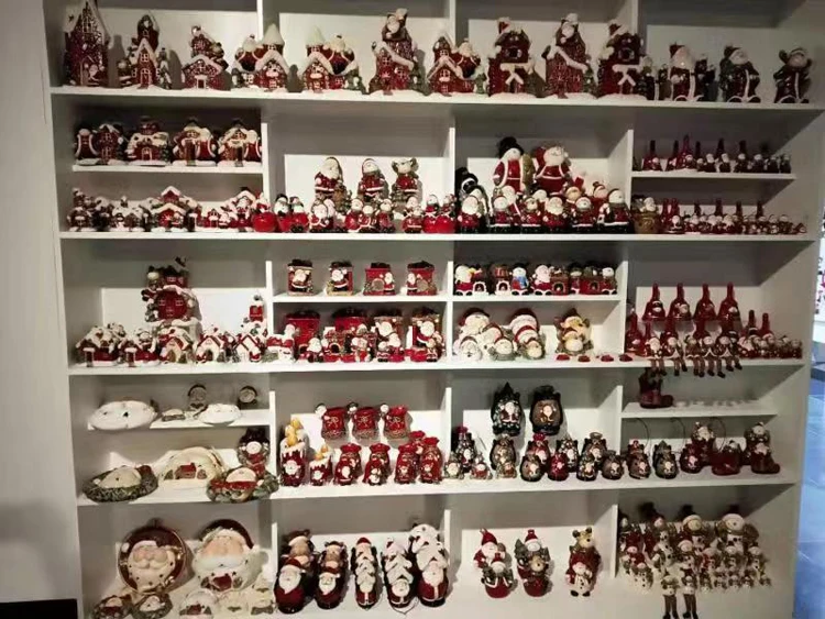 Beautiful handpainted cheap glazed halloween decorative ball led light ceramic pumpkin/monster/witch