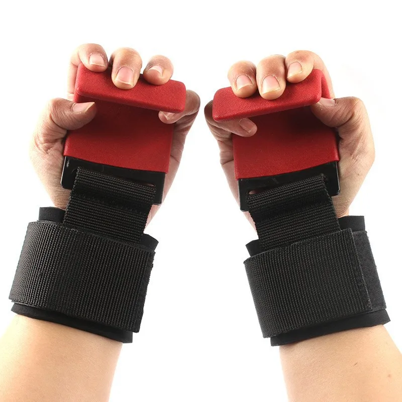 2024 Wholesale Gym Fitness Set Weight Lifting Hooks Heavy Duty Power Lifting Grips Padded Wrist Straps
