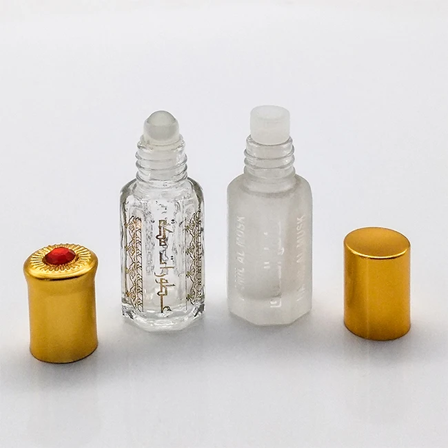 ISOCertificatio 2021 ОАЭ и Дубай Лидер продаж 3 мл 6 12 Оптовая Продажа Золотой графин арабский attar стеклянная необычная бутылка tola
