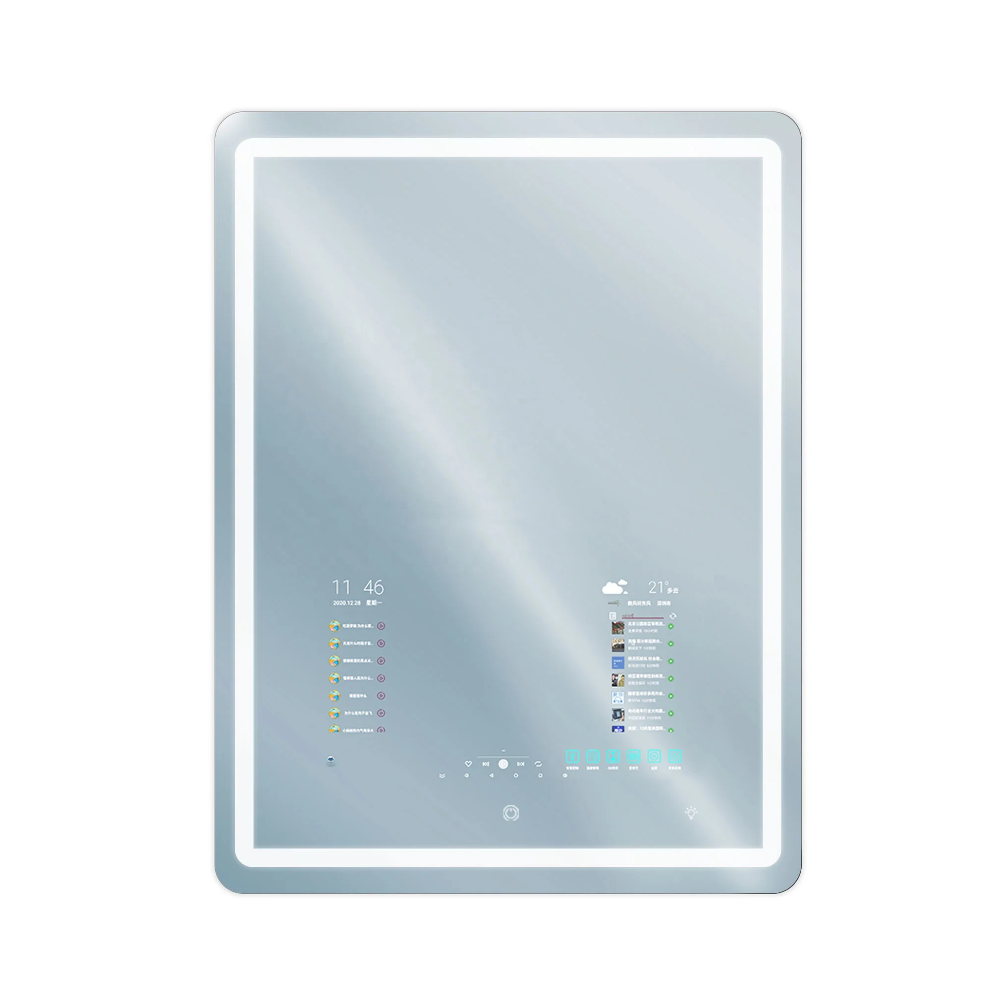 Bathroom use Android Magic Mirror smart mirror tv with display touch screen