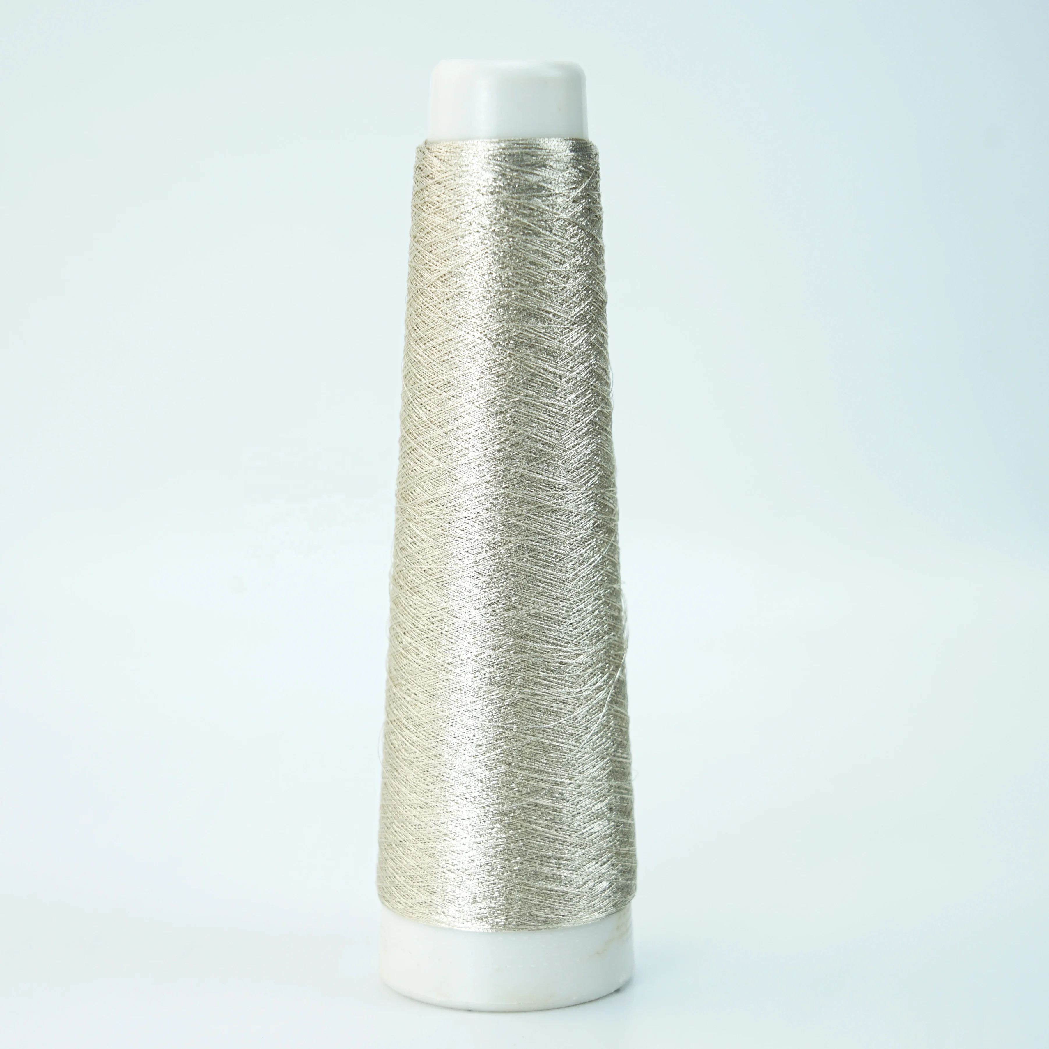 Embroidery Threads 150D 2Ply MS Type Prue Sliver metallic yarn For Embroidery