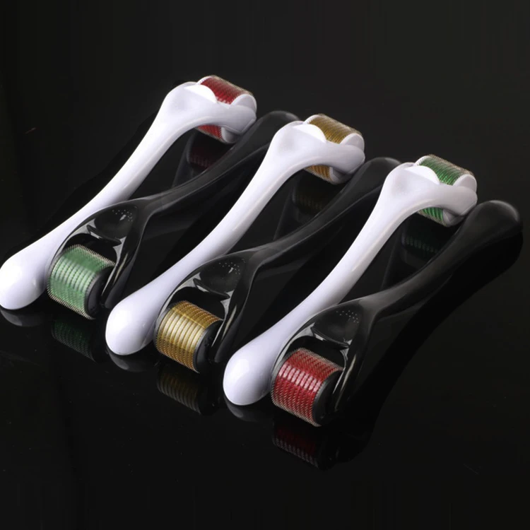 360 degree rotating personal skin ice derma 05 real micro needle derma roller system for hair regrowth