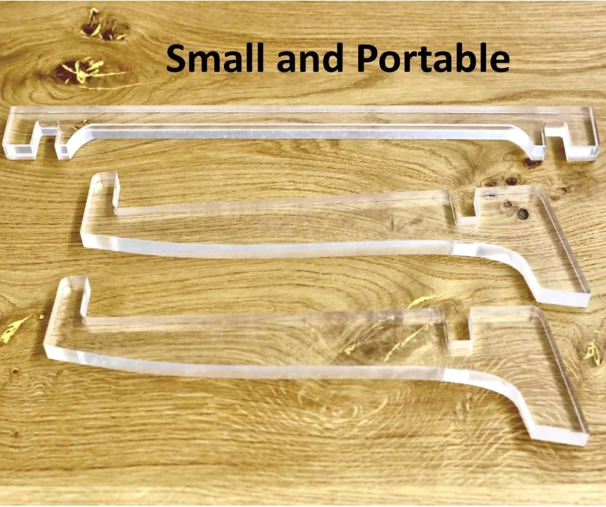 Custom Size Color Desk Tabletop Removable Laptop Display Stand Clear Laptop Stand Acrylic