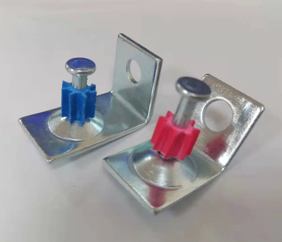 high quality PK drive pin with metal right ceiling clip