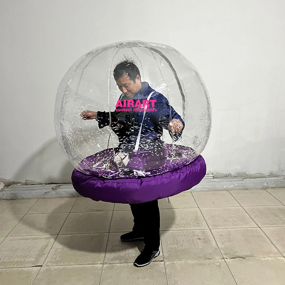 ytArtair Inflatable Factory Customize Inflatable PVC Ball Costume,Hot Sale Inflat Suit Costume,Christmas Inflate Snow Globe Suit