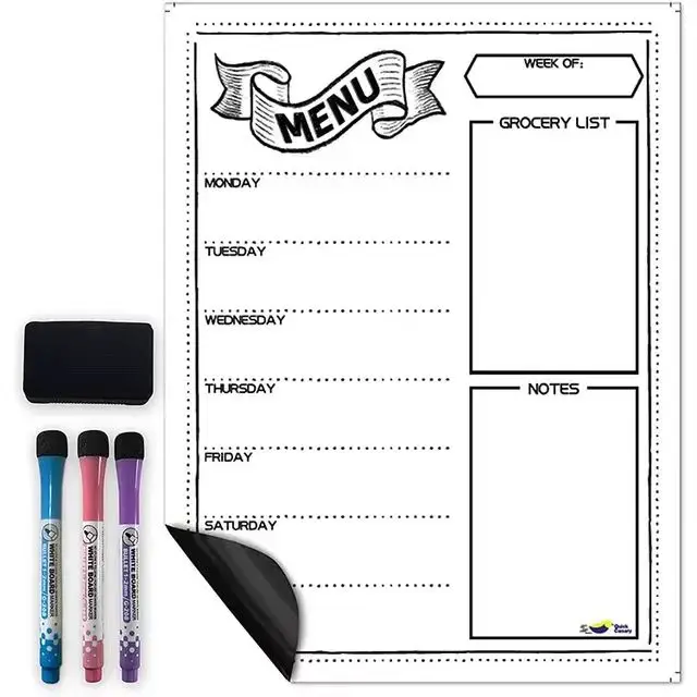 Магнитный календарь для сухой стирания, любой размер может стереть Стикеры для холодильника