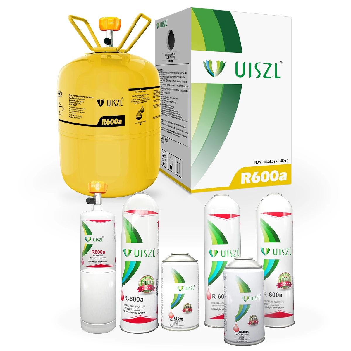 Высокочистый хладагент R600a UISZL OEM 99.5% r600a R134A R134a R410A