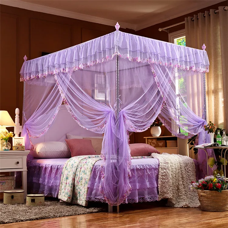 Palace design high quality folding double bed canopy mosquito net with hook