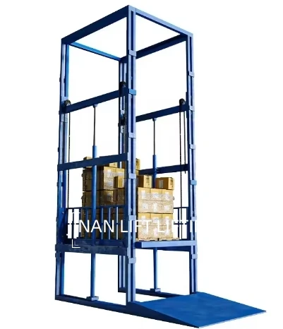 Customizable electric wall mounted small goods lift hydraulic cargo lift elevator warehouse freight lifter