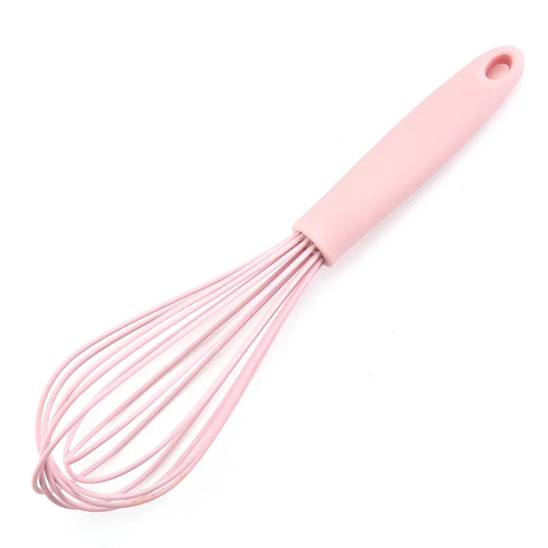 Eco-friendly Egg Tools Silicone Whisk Food Safety Whisk Stainless Steel Hand Whisk