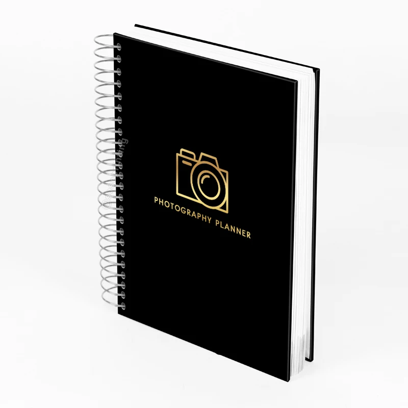 Custom Planner Agenda Printing Hardcover Spiral Notebook Personalized Photography Planner