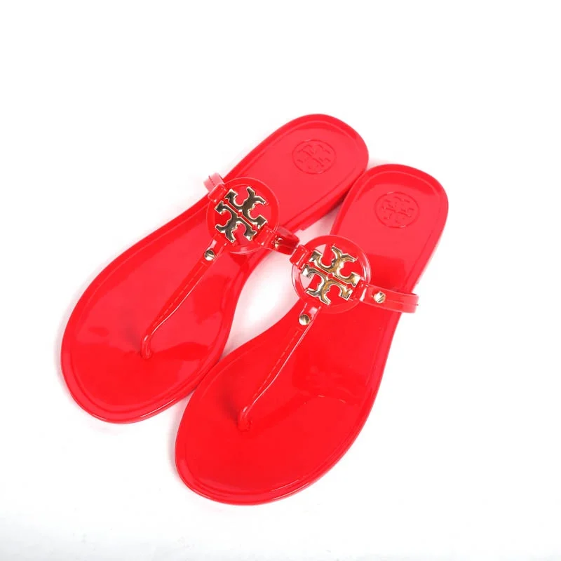 
2021 TB Sandals New Colors Arrival Summer Ladies Beach Casual Anti-Slip Breathable Crystal Slides Fashion Design Jelly Sandals 