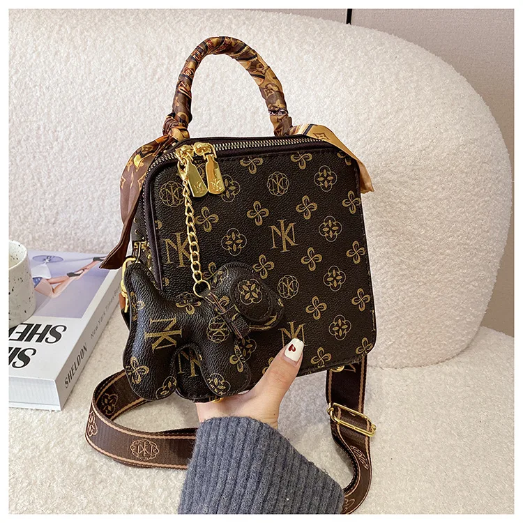 Luxury Designer Brand  Large Capacity High  Quality Handbag Square Tote Shopping Gift Bag for Women