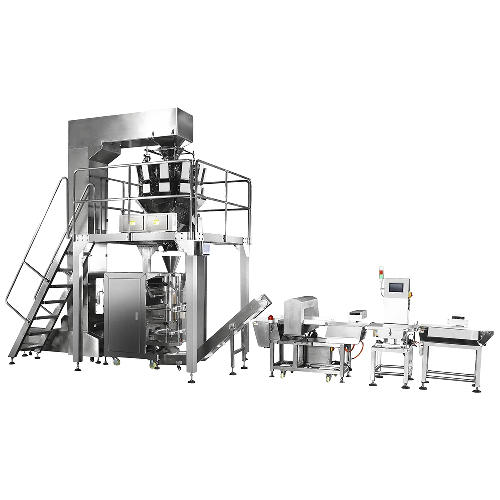 Automatic Multi-heads Salad Cheddar Cheese Coffee Beans Grains Pouch Packaging Machine