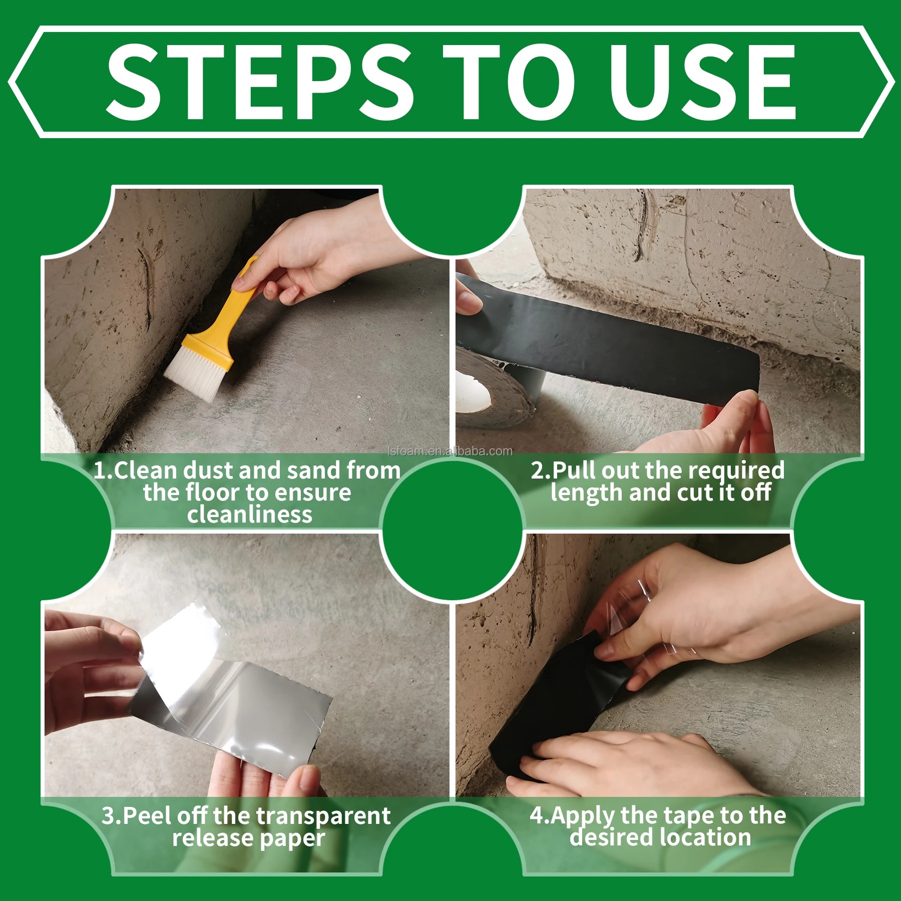 Hyperviscosity Butyl Waterproof Sealing Roof Leak Repair Tape