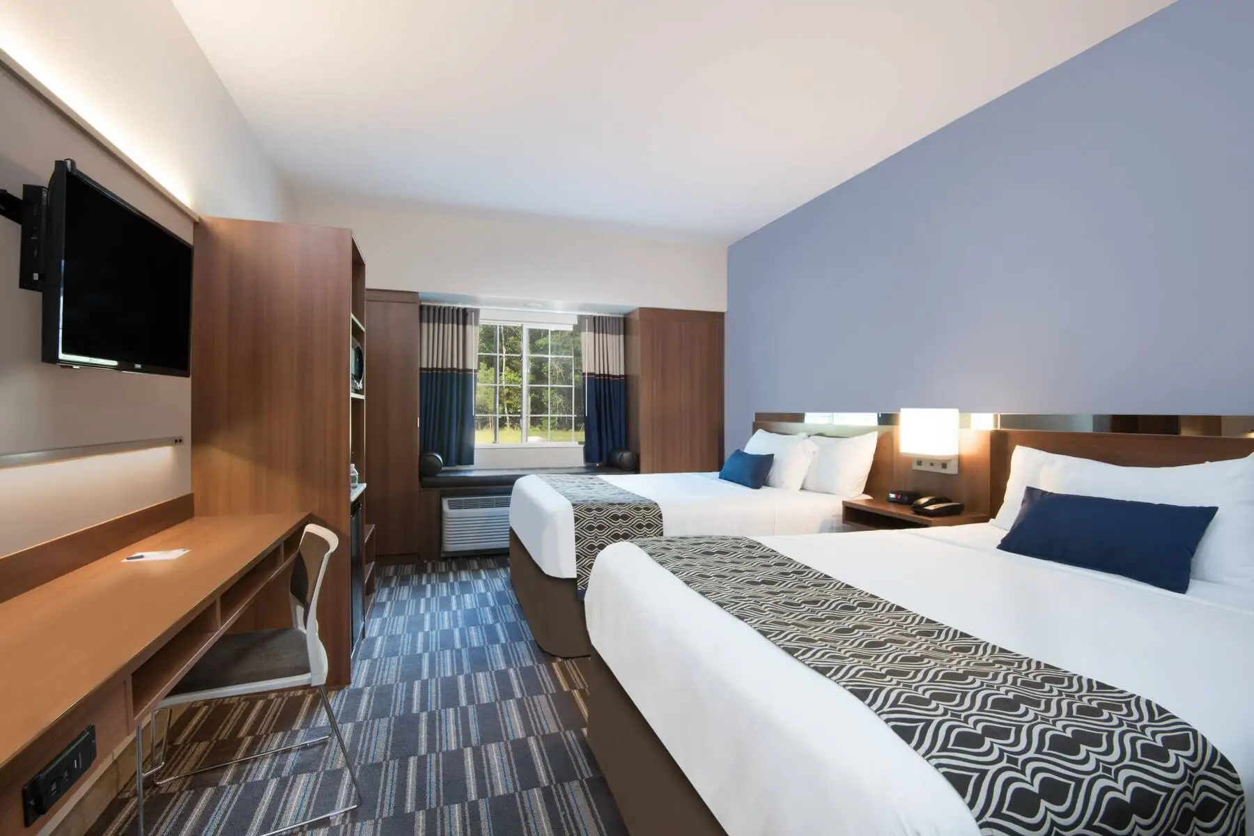 GRT6092 Wholesale Cheap Wooden Customized Hotel Furniture Wyndham Microtel Inn &Suites Hotel Bedroom Furniture Sets