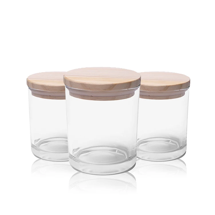 Высококачественная прозрачная многоразовая герметичная стеклянная банка 1800 мм 240 мм с бамбуковой крышкой