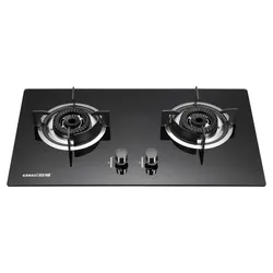 OEM Tempered Glass Flame-out Protection Built-in 2 Burners Gas Stove Gas Hob