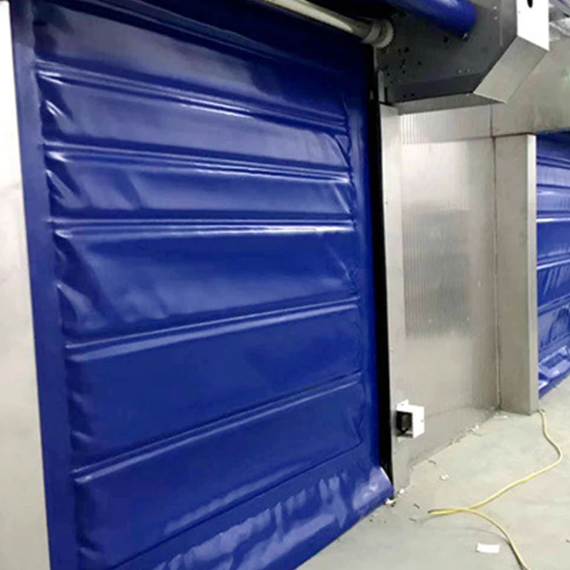 PVC High Speed Automatic Fast Vertical Earth Induction Industrial Electric Cold Storage Thermal Insulation Curtain Door
