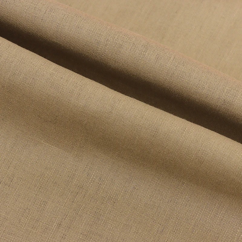 In stock french100 linen fabric for clothes flax crinkle linen suit fabric organic washed pure 100% linen fabric