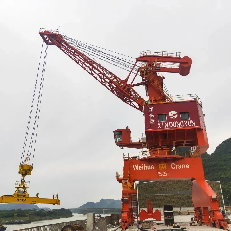 Mobile Harbour  Portable Jib Crane Floating Dock Gantry CraneSingle Girder Bridge Portal crane