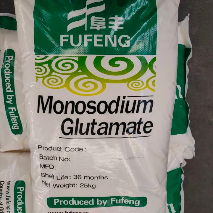 Factory Price White Crystal 30 40 60 80 100 Mesh 25kg 99%Purity fufeng MSG Monosodium Glutamate