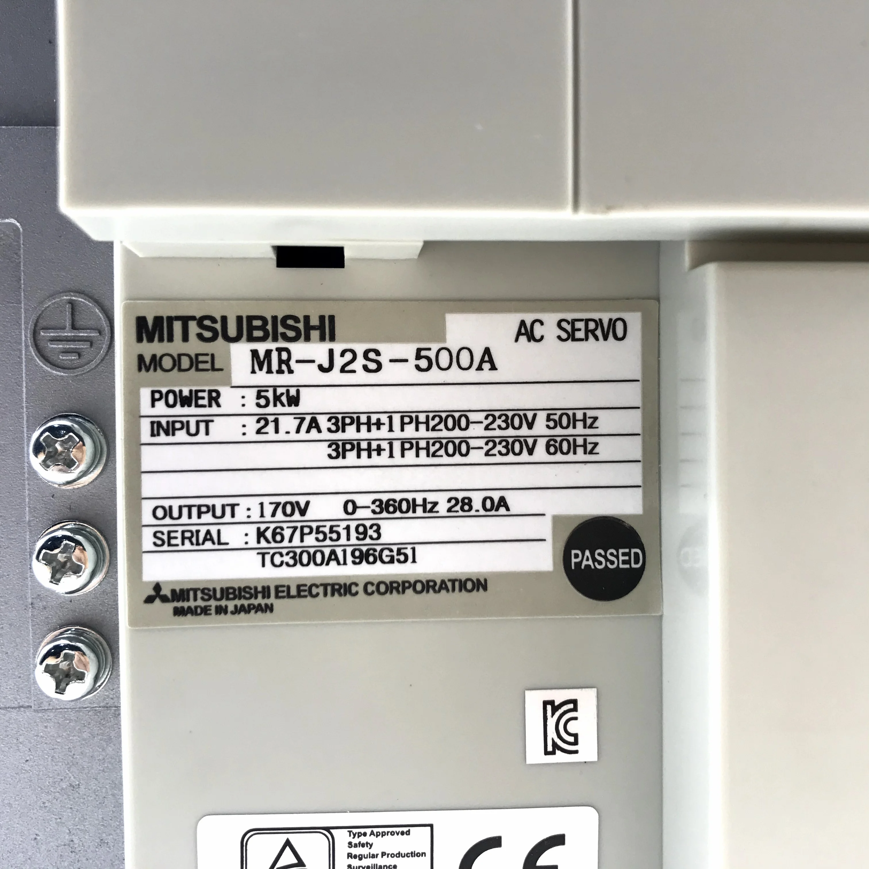 Образец доступен Mitsubishi модуль MR-J2S-500A станок с ЧПУ mitsubishi сервопривода переменного