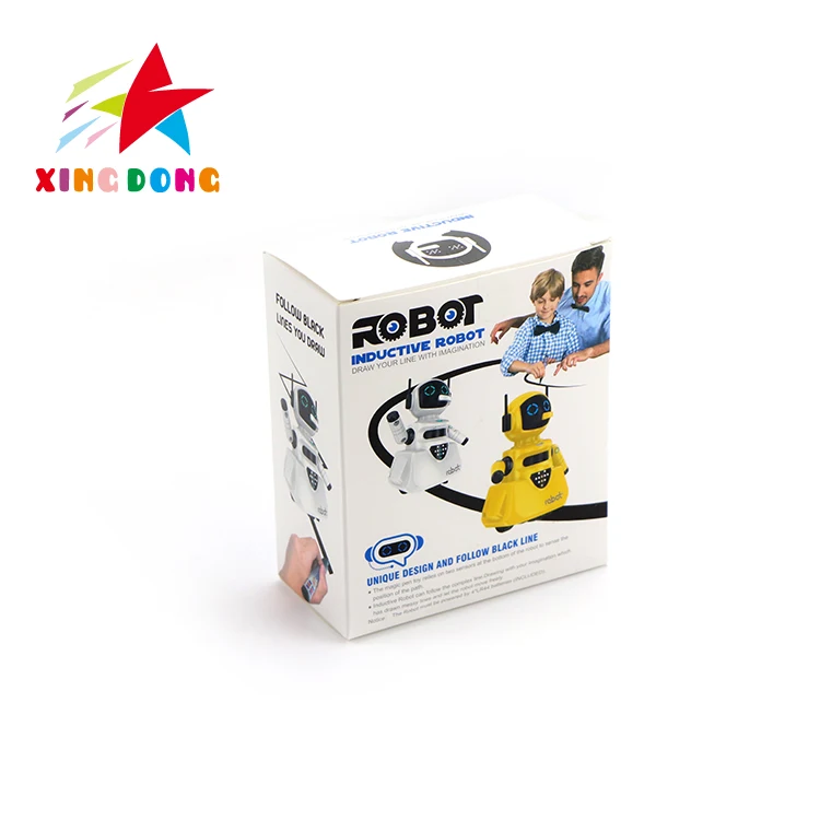 Hot selling Inductive Electric Robot Car Line Follower Magic Pen Toy Follow Any Line  Educational Toy
