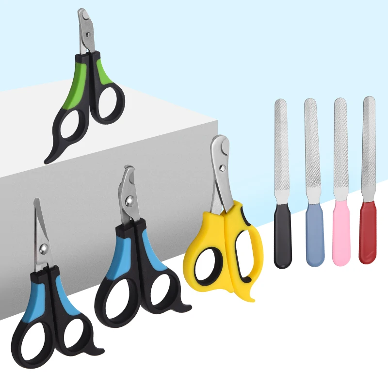 Promotion of various professional pet supplies cleaning beauty non-slip handle pet scissors set