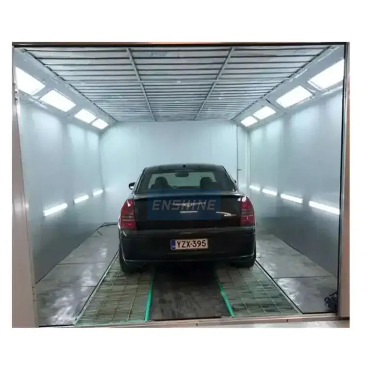 2024 new design car spray booth oven heating natural gas spray booth gas burner  with CE certification