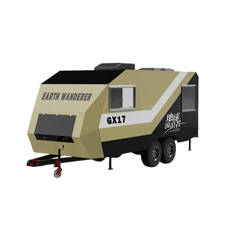 Manufacturer hybrid offroad trailer caravans with side opening doors trailer caravans