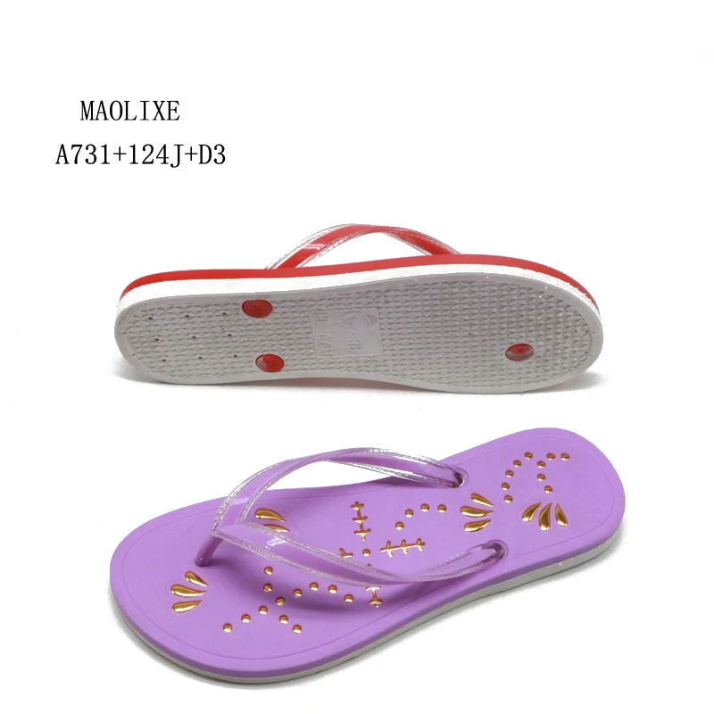 Wholesale famous brand custom girl slippers indian comfortable chappals for ladies