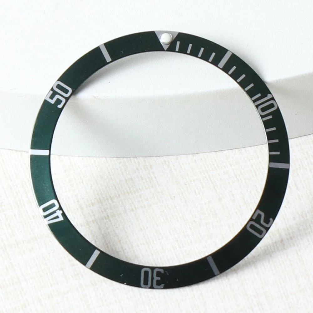 39.7mm * 32.8mm Watch Bezel Insert Aluminium For Tudor For Seiko Mods NH35 Watch Accessories Case Ring Green Luminous Bezel