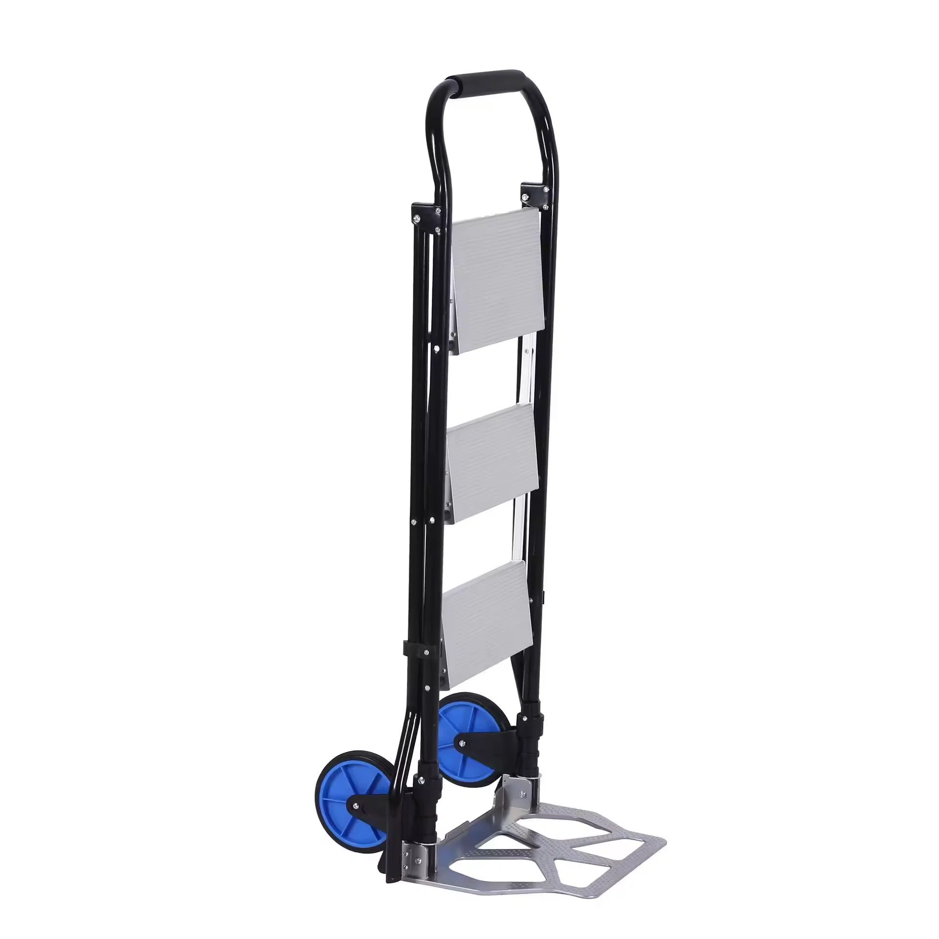 High Quality Foldable Warehouse Hand Cart Durable Folding  Industrial Hand Trolley