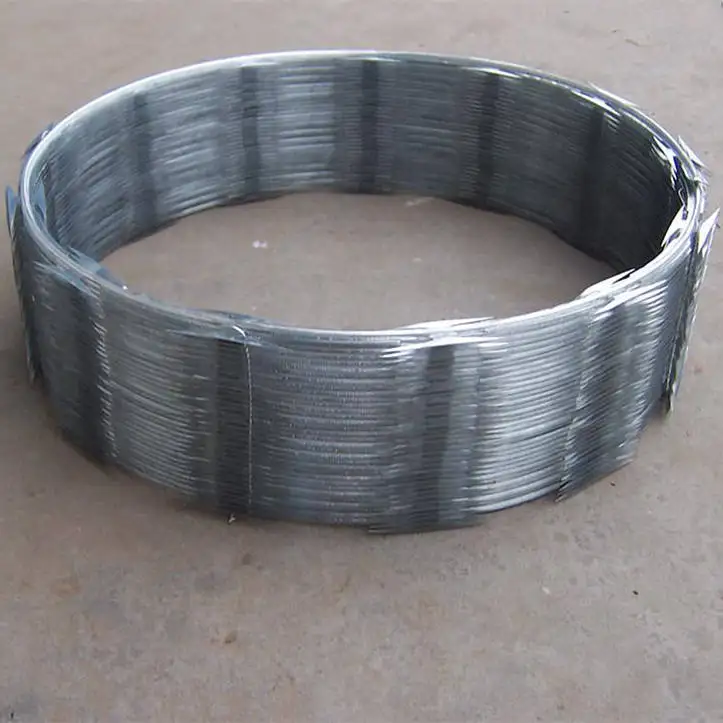 Hot dipped galv concertina razor wire prison fence coil galvalnizedconcertina razor barbed wire
