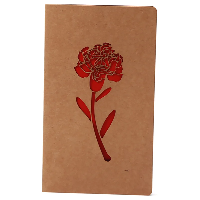 Wholesale Vintage Kraft Hollow Love Bulk Greeting Card Custom Design With Envelope