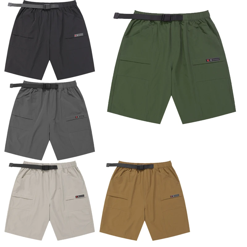 Custom Men Outdoor climbing Fishing Shorts Lightweight Strength Tactical Cargo Climbing Shorts For Men With Waistband